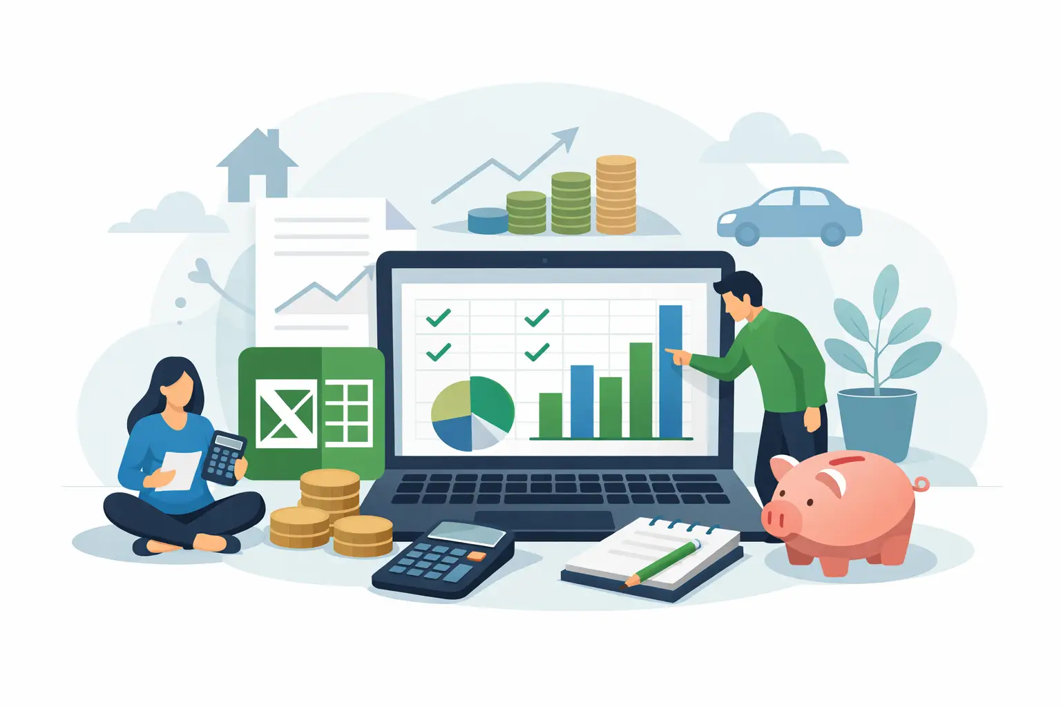 Budgetplanung Vorlage Excel privat richtig nutzen